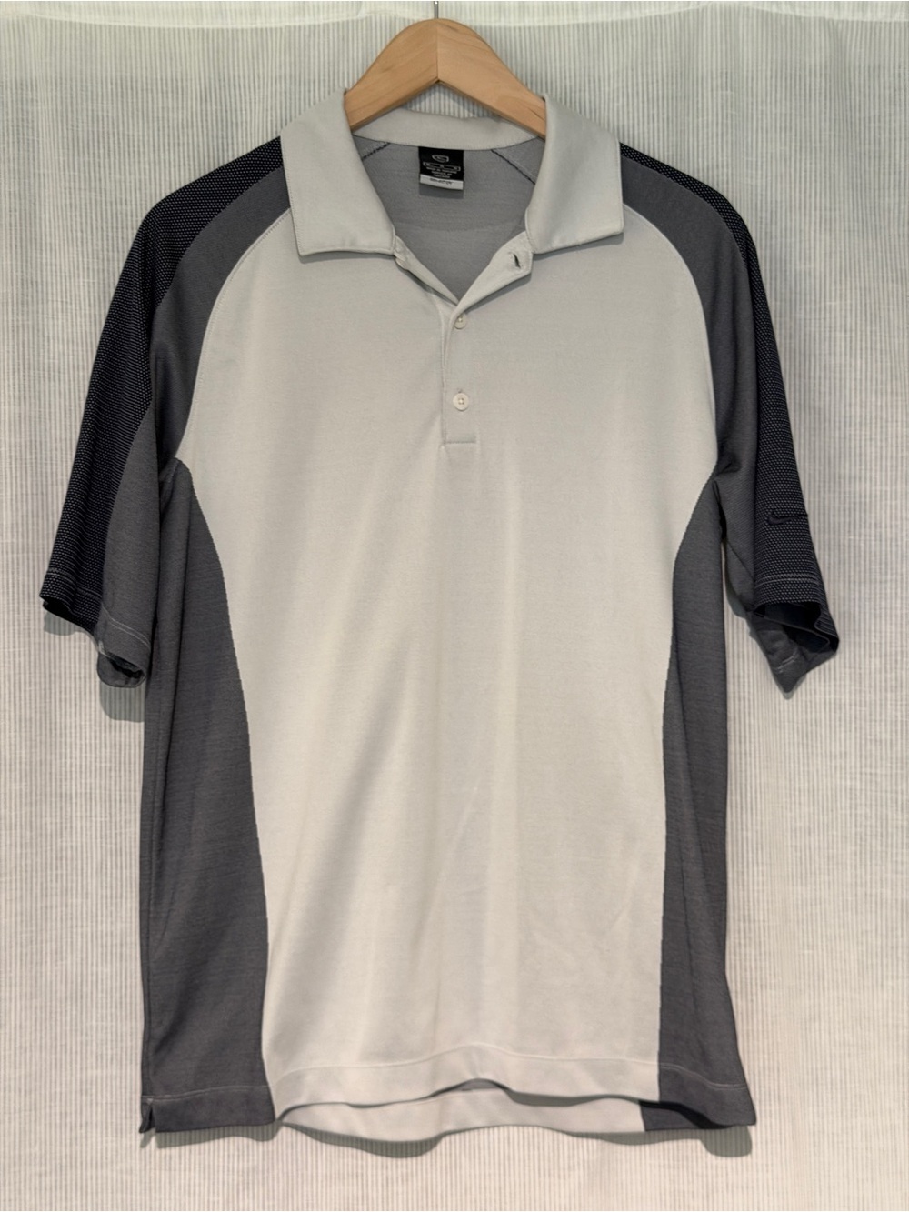 Nike Two-Tone Gray and Dark Gray Polo Shirt